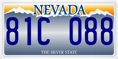 NV license plate 81C088