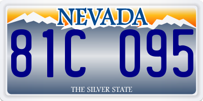NV license plate 81C095