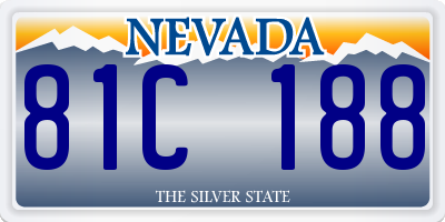 NV license plate 81C188