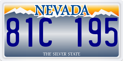 NV license plate 81C195