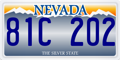 NV license plate 81C202