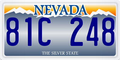 NV license plate 81C248