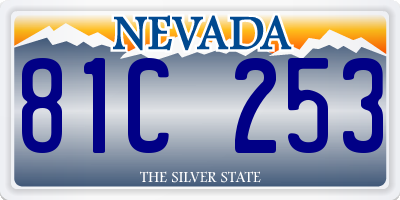 NV license plate 81C253