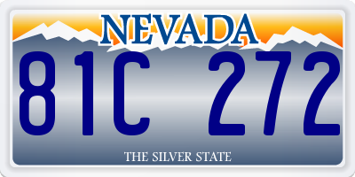 NV license plate 81C272