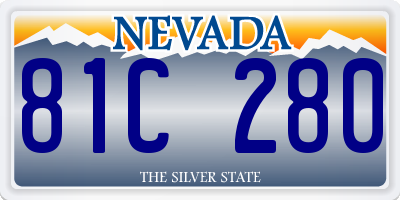 NV license plate 81C280