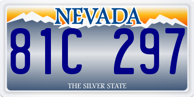 NV license plate 81C297
