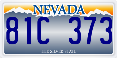 NV license plate 81C373