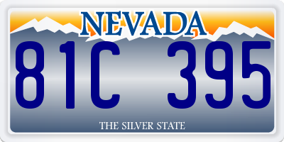 NV license plate 81C395