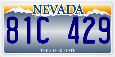 NV license plate 81C429