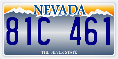 NV license plate 81C461