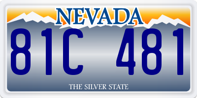 NV license plate 81C481