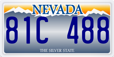NV license plate 81C488