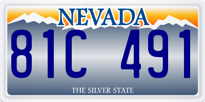 NV license plate 81C491