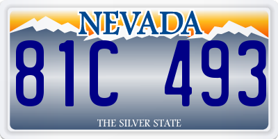 NV license plate 81C493