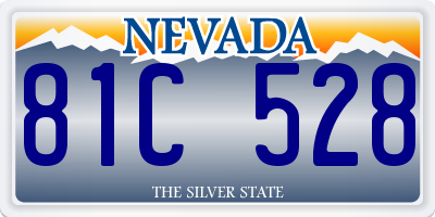 NV license plate 81C528
