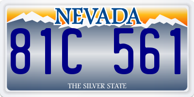NV license plate 81C561