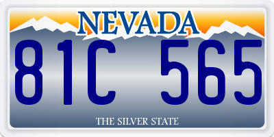 NV license plate 81C565