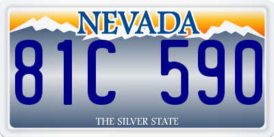 NV license plate 81C590