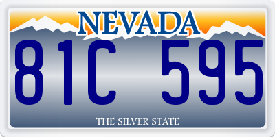 NV license plate 81C595