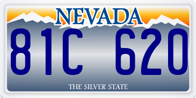 NV license plate 81C620