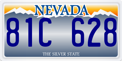 NV license plate 81C628