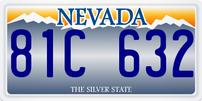 NV license plate 81C632