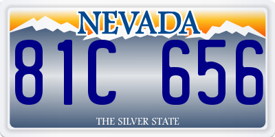 NV license plate 81C656