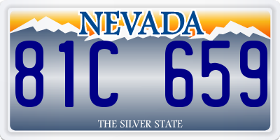 NV license plate 81C659