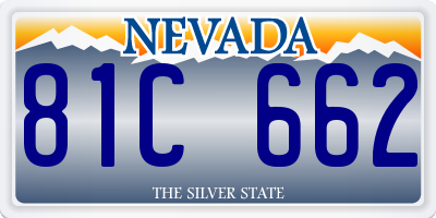 NV license plate 81C662