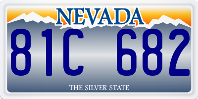 NV license plate 81C682