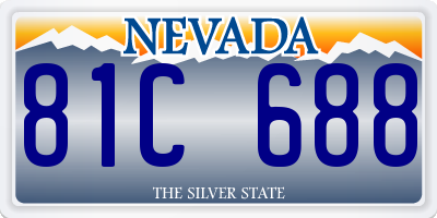 NV license plate 81C688