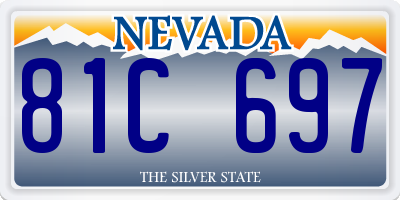 NV license plate 81C697