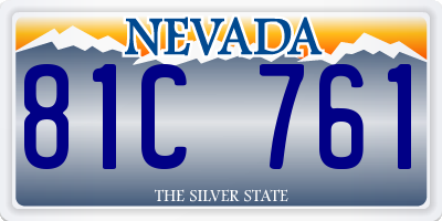NV license plate 81C761
