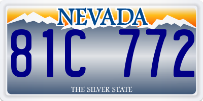 NV license plate 81C772