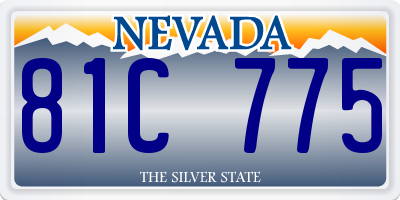 NV license plate 81C775