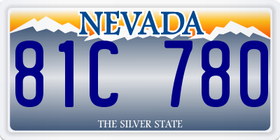 NV license plate 81C780