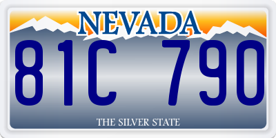 NV license plate 81C790