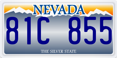 NV license plate 81C855
