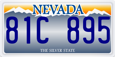 NV license plate 81C895