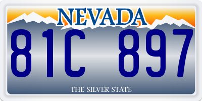 NV license plate 81C897