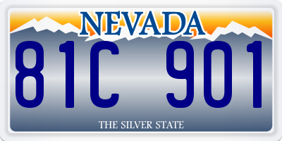 NV license plate 81C901