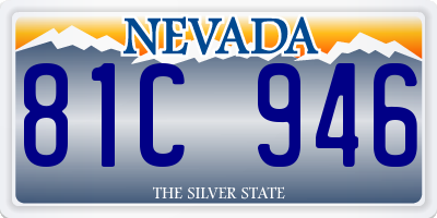 NV license plate 81C946