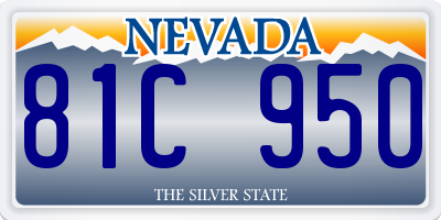 NV license plate 81C950