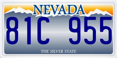 NV license plate 81C955