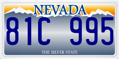 NV license plate 81C995