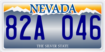 NV license plate 82A046