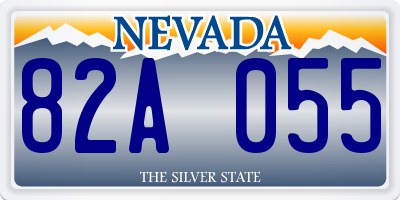 NV license plate 82A055