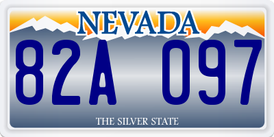 NV license plate 82A097