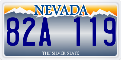 NV license plate 82A119