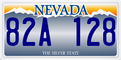 NV license plate 82A128